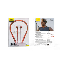 Dudao U5Pro+ Bluetooth 5.3 belaidės ausinės – oranžinės spalvos