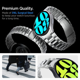 Spigen Modern Fit apyrankė Samsung Galaxy Watch 6 (44 mm) – sidabrinė