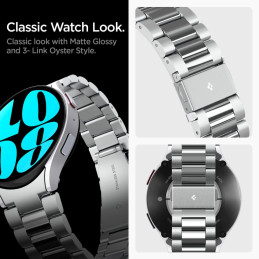 Spigen Modern Fit apyrankė Samsung Galaxy Watch 6 (44 mm) – sidabrinė