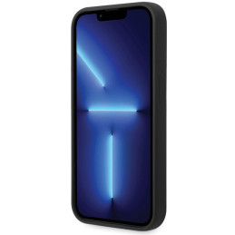BMW Silicone Pattern dėklas iPhone 15 Pro - juodas