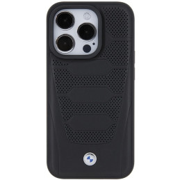 BMW Leather Seats Pattern dėklas, skirtas iPhone 15 Pro Max - juodas