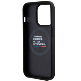 BMW Quilted Tricolor MagSafe dėklas iPhone 15 Pro Max - juodas