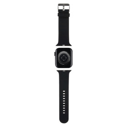 Karl Lagerfeld 3D guminis Choupette galvos dirželis, skirtas Apple Watch 42/ 44/ 45/ 49mm – juodas