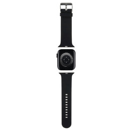 Karl Lagerfeld 3D guminis Karl&Choupette Heads dirželis Apple Watch 38/ 40/ 41mm - juodas