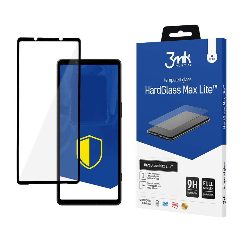 9H 3mk HardGlass Max Lite™ stiklas, skirtas Sony Xperia 5 V