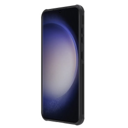 Nillkin CamShield Pro šarvuotas dėklas su fotoaparato dangteliu, skirtas Samsung Galaxy S24 - juodas