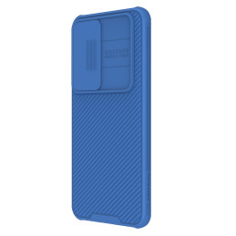 Nillkin CamShield Pro šarvuotas dėklas su fotoaparato dangteliu, skirtas Samsung Galaxy S24 - mėlynas