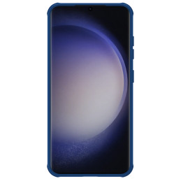 Nillkin CamShield Pro šarvuotas dėklas su fotoaparato dangteliu, skirtas Samsung Galaxy S24 - mėlynas