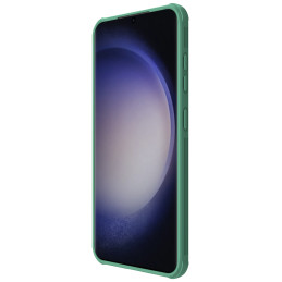 Nillkin CamShield Pro šarvuotas dėklas su fotoaparato dangteliu, skirtas Samsung Galaxy S24 - žalias