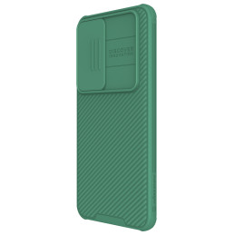 Nillkin CamShield Pro šarvuotas dėklas su fotoaparato dangteliu, skirtas Samsung Galaxy S24+ - žalias