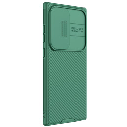 Nillkin CamShield Pro šarvuotas dėklas su fotoaparato apsauga Samsung Galaxy S24 Ultra - žalias