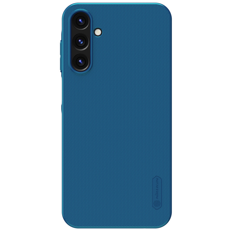 Nillkin Super Frosted Shield dėklas Samsung Galaxy A15 5G kietu dangteliu - mėlynas