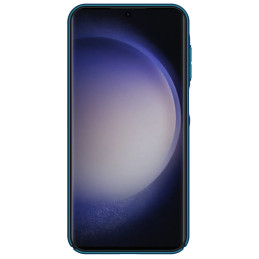 Nillkin Super Frosted Shield dėklas Samsung Galaxy A15 5G kietu dangteliu - mėlynas