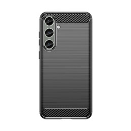 Dėklas anglies dėklui Samsung Galaxy S24+ lankstus silikoninis anglies dangtelis - juodas
