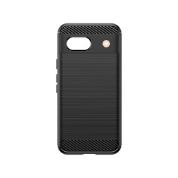 Anglies dėklas, skirtas „Google Pixel 8A“, lankstus silikoninis anglies dangtelis – juodas