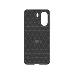 Anglies dėklas, skirtas Xiaomi Redmi 13c lanksčiam silikoniniam anglies dangčiui – juodas