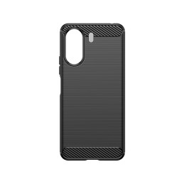 Anglies dėklas, skirtas Xiaomi Redmi 13c lanksčiam silikoniniam anglies dangčiui – juodas