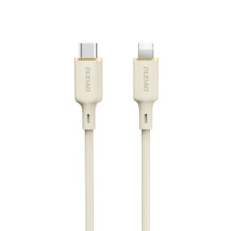 Dudao L7SCL USB-C - Žaibo kabelis 30W 1m - smėlio spalvos