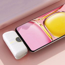 Powerbank Dudao K20SC 5000mAh mini 2x USB-C – balta