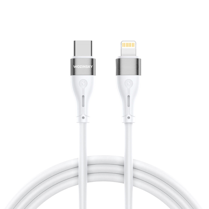 Wozinsky WSTCL2 Lightning / USB-C PD 27W laidas 2 m - baltas