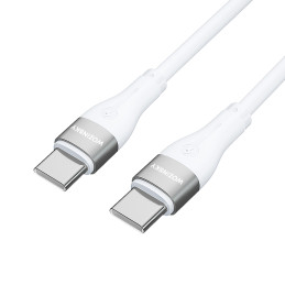 Wozinsky WSTCC1 USB-C / USB-C PD 65W laidas 1 m - baltas