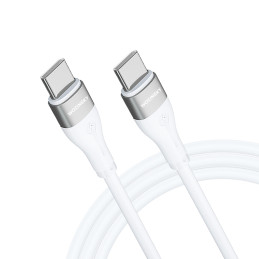 Wozinsky WSTCC1 USB-C / USB-C PD 65W laidas 1 m - baltas