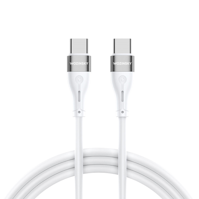Wozinsky WSTCC2 USB-C / USB-C PD 65W laidas 2 m - baltas
