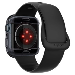 Spigen Ultra Hybrid dėklas, skirtas Apple Watch 7/ 8/ 9 (45 mm) – permatomas pilkas
