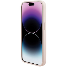 Karl Lagerfeld Quilted K Pattern dėklas, skirtas iPhone 15 Pro - rožinis