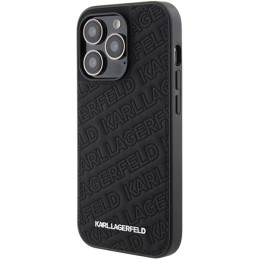 Karl Lagerfeld Quilted K Pattern dėklas, skirtas iPhone 15 Pro Max - juodas