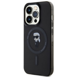 Karl Lagerfeld IML Ikonik MagSafe dėklas iPhone 14 Pro Max - juodas