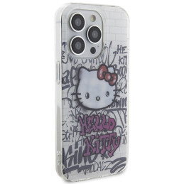 Hello Kitty IML Kitty On Bricks Graffiti dėklas iPhone 14 Pro - baltas