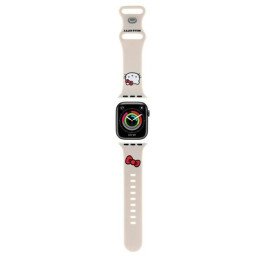 Hello Kitty silikoninis Kitty galvos dirželis skirtas Apple Watch 38/ 40/ 41mm - smėlio spalvos