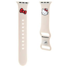 Hello Kitty silikoninis Kitty galvos dirželis skirtas Apple Watch 38/ 40/ 41mm - smėlio spalvos