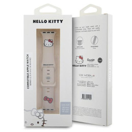 Hello Kitty silikoninis Kitty galvos dirželis skirtas Apple Watch 38/ 40/ 41mm - smėlio spalvos