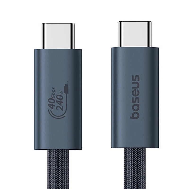 Baseus CB000068 USB-C – USB-C laidas 240W PD 8K 60Hz 1m – juodas
