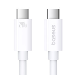 Baseus CB000066 USB-C – USB-C laidas 240W PD 8K 60Hz 1m – baltas