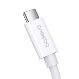 Baseus CB000066 USB-C – USB-C laidas 240W PD 8K 60Hz 1m – baltas