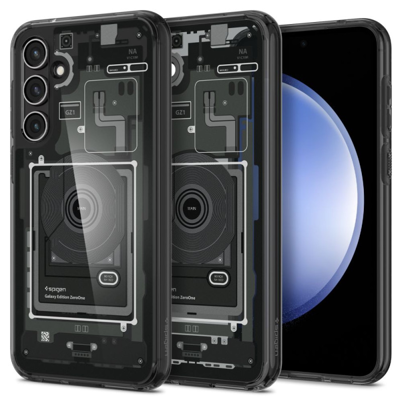 Spigen Ultra Hybrid dėklas, skirtas Samsung Galaxy S23 FE - tamsiai pilkas (Zero One modelis)