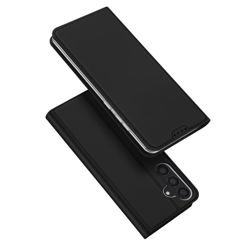 Dux Ducis Skin Pro dėklas Samsung S24 su atvartu - juodas