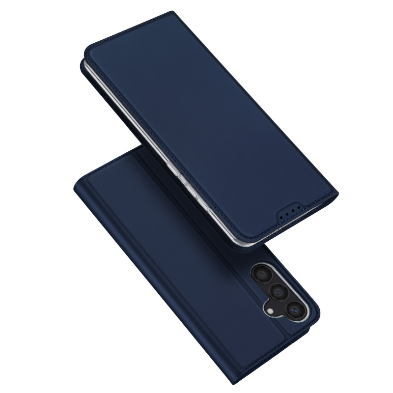 Dux Ducis Skin Pro dėklas Samsung S24 su atvartu - mėlynas