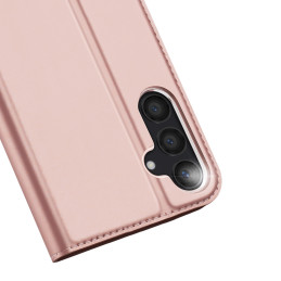 Dux Ducis Skin Pro dėklas Samsung S24 su atvartu - rožinis