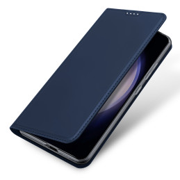 Dux Ducis Skin Pro dėklas Samsung S24+ su atvartu - mėlynas