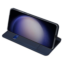 Dux Ducis Skin Pro dėklas Samsung S24+ su atvartu - mėlynas