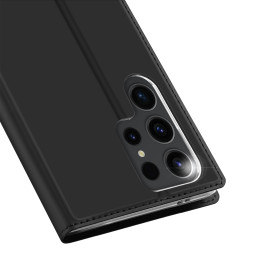 Dux Ducis Skin Pro dėklas Samsung S24 Ultra su atvartu - juodas