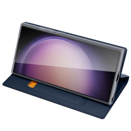 Dux Ducis Skin Pro dėklas Samsung S24 Ultra su atvartu - mėlynas