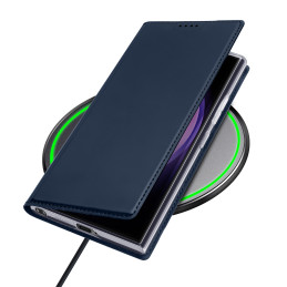 Dux Ducis Skin Pro dėklas Samsung S24 Ultra su atvartu - mėlynas