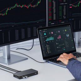 Ugreen CM615 USB-C daugiafunkcis adapteris – pilkas