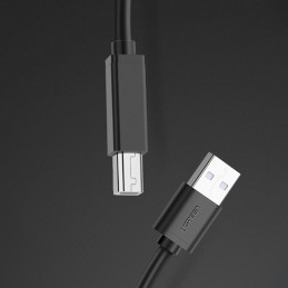 Ugreen US122 USB-B USB-A 2.0 spausdintuvo laidas 15m - juodas