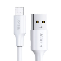 Ugreen US289 60142 micro USB / USB-A laidas 1,5 m - baltas
